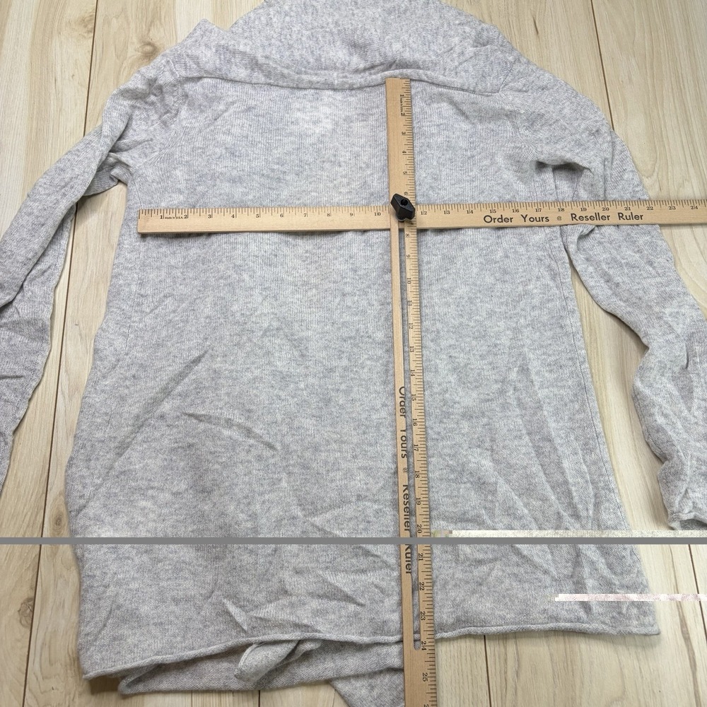 NWT Club Monaco Women's Cristina Cashmere Open-Front Cardigan Sweater Gray M/L - Picture 10 of 13